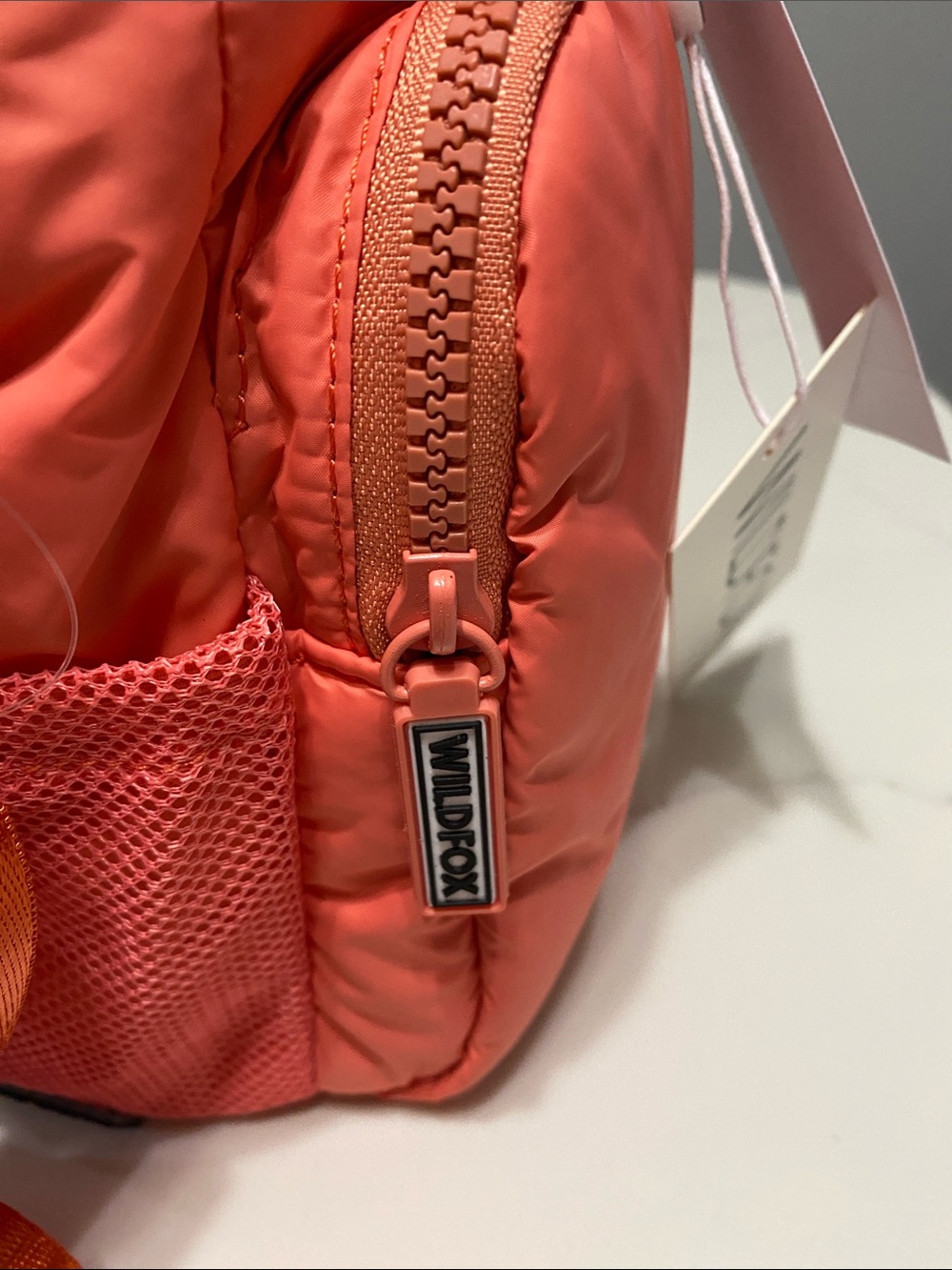 Wildfox Coral Orange Mini Crossbody Water Bottle Holder - Picture 5 of 12
